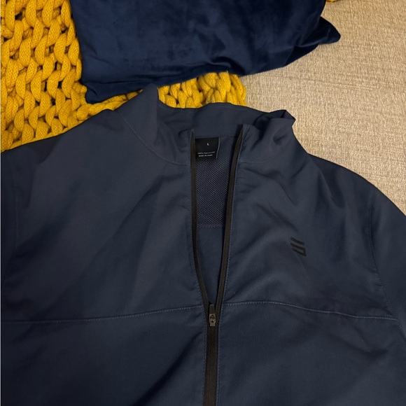 Three Sixty Six Men’s Vented, Dry Fit, 1/4 Zip Golf Jacket -(Navy) Size Large - Picture 10 of 13